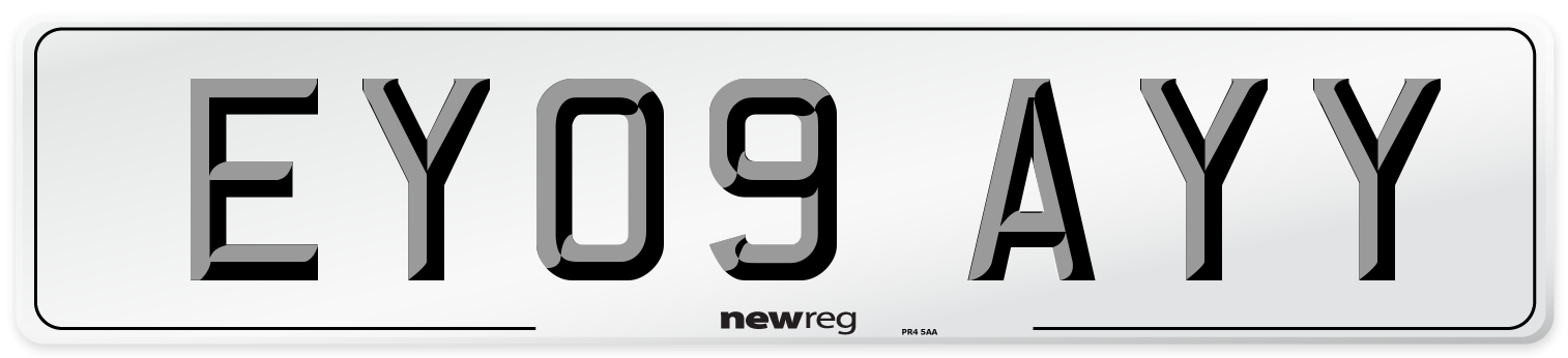 EY09 AYY Number Plate from New Reg